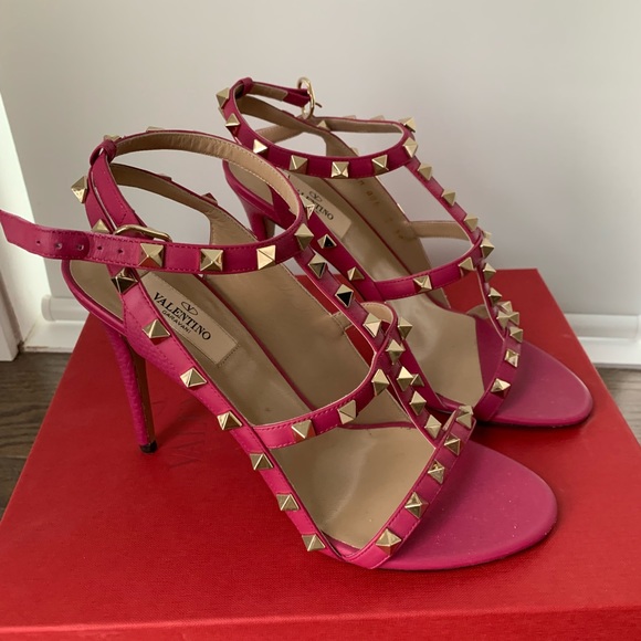 Valentino Rockstud Sandals 38 - Picture 3 of 6